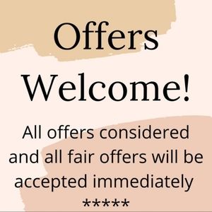 Offers are welcomed!!!!